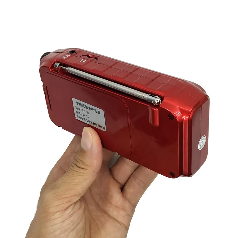 Портативный Bluetooth-динамик цифровой FM-радиоприемник TF USB-плеер часы с функцией