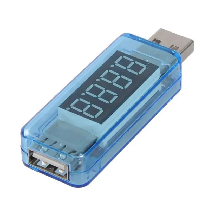 

Blue USB Current Voltage Charging Detector Mobile Power Current Voltmeter Ammeter Voltage USB Charger Tester