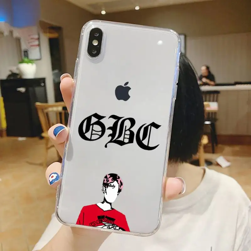 

Lil Peep American rapper singer Phone Case Transparent for iPhone 6 7 8 11 12 s mini pro X XS XR MAX Plus
