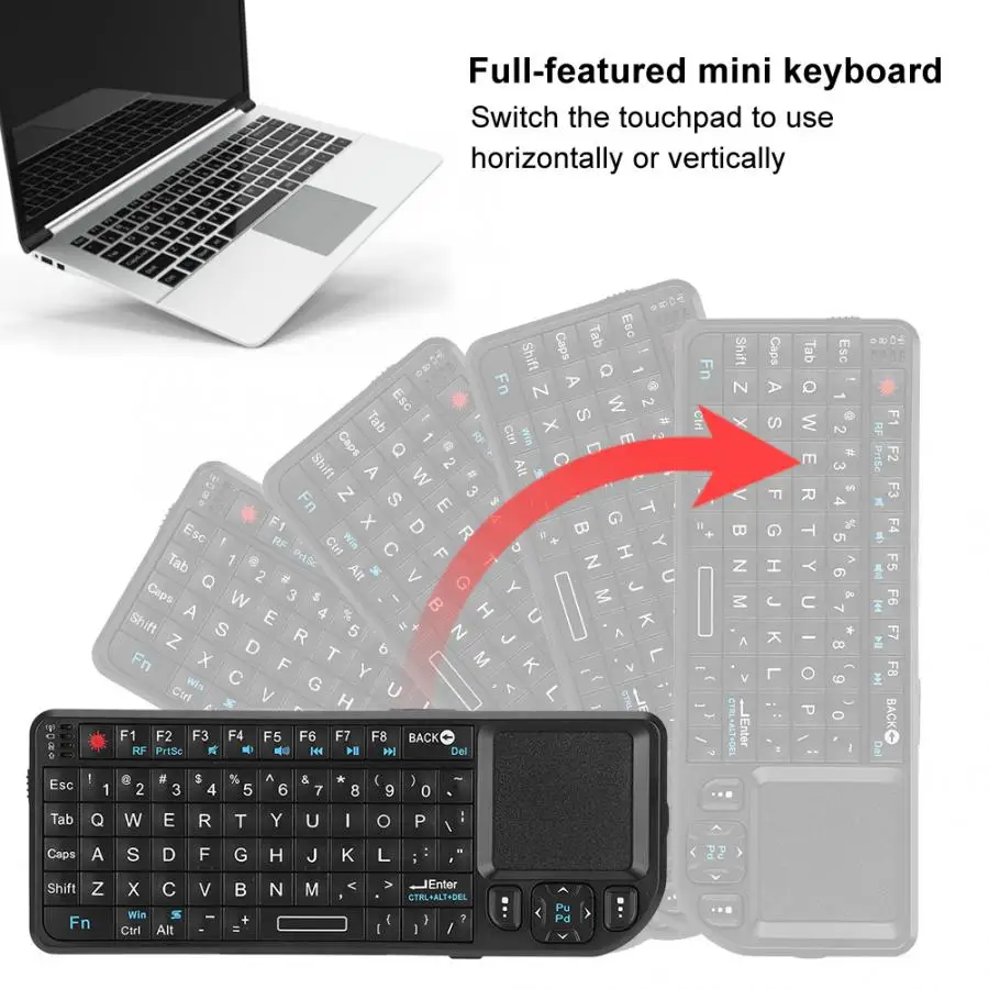 UKB 100 RF USB карманная мини беспроводная клавиатура для Windows 2000 / XP Vista 7 OS 10.x