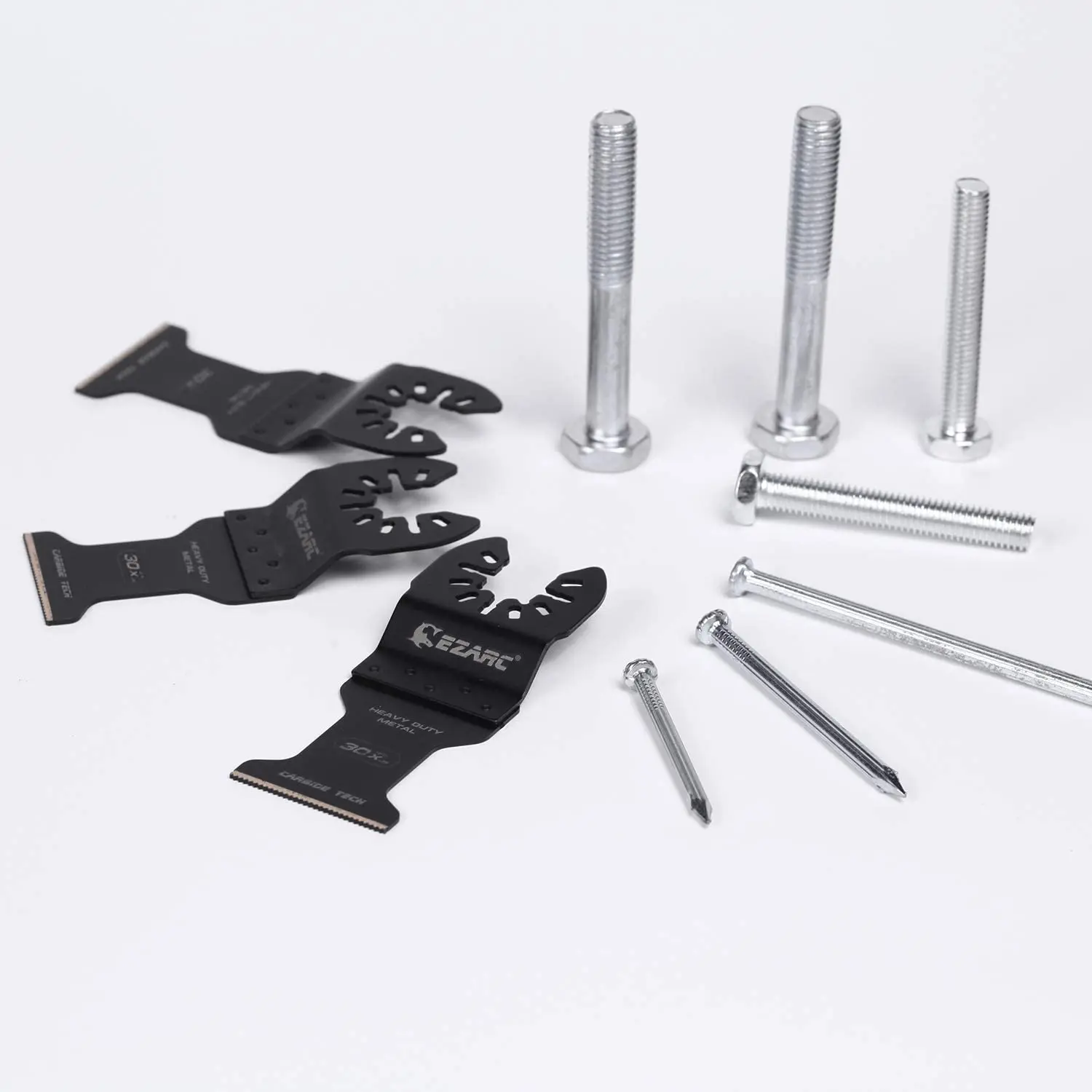 EZARC 3 Pcs Oscillating Tool Blades Carbide Multitool Saw for Hard Material Hardened Metal Nails Bolts and Screws | Инструменты