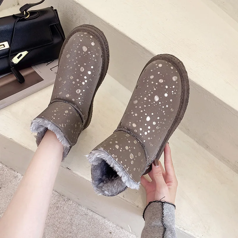 

Сапоги женские резиновые, базовая обувь из флока и искусственной кожи, на каблуке-копытце, в римском стиле, Полуботинки на резиновой подошве