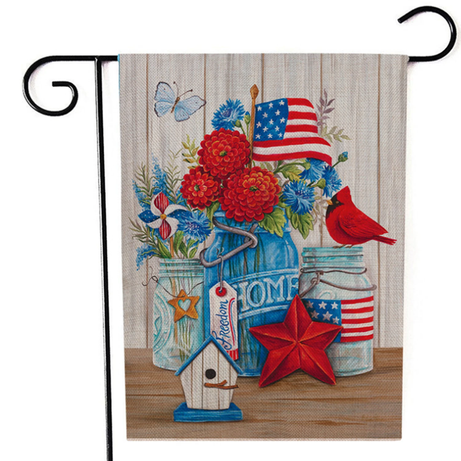 12 × 18 дюймов Добро пожаловать Садовый флаг патриотическая американская звезда