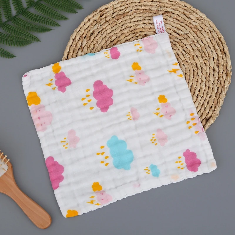 

10 Pattern Styles Baby Burp Cloths, 6 Layer Cotton Gauze Washcloths Handkerchief Scarf Saliva Wipes, Easy-Washing & Reusable Nur
