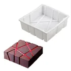 Форма силиконовая для выпечки кексов, нестандартная Геометрическая, кастрюля для мусса, 1 шт.