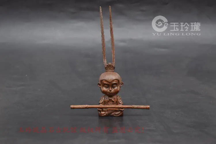 

Король обезьяны покоряет Будду, красная медь, тонкое миниатюрное ремесло, чайная церемония, маленькие украшения для домашних животных