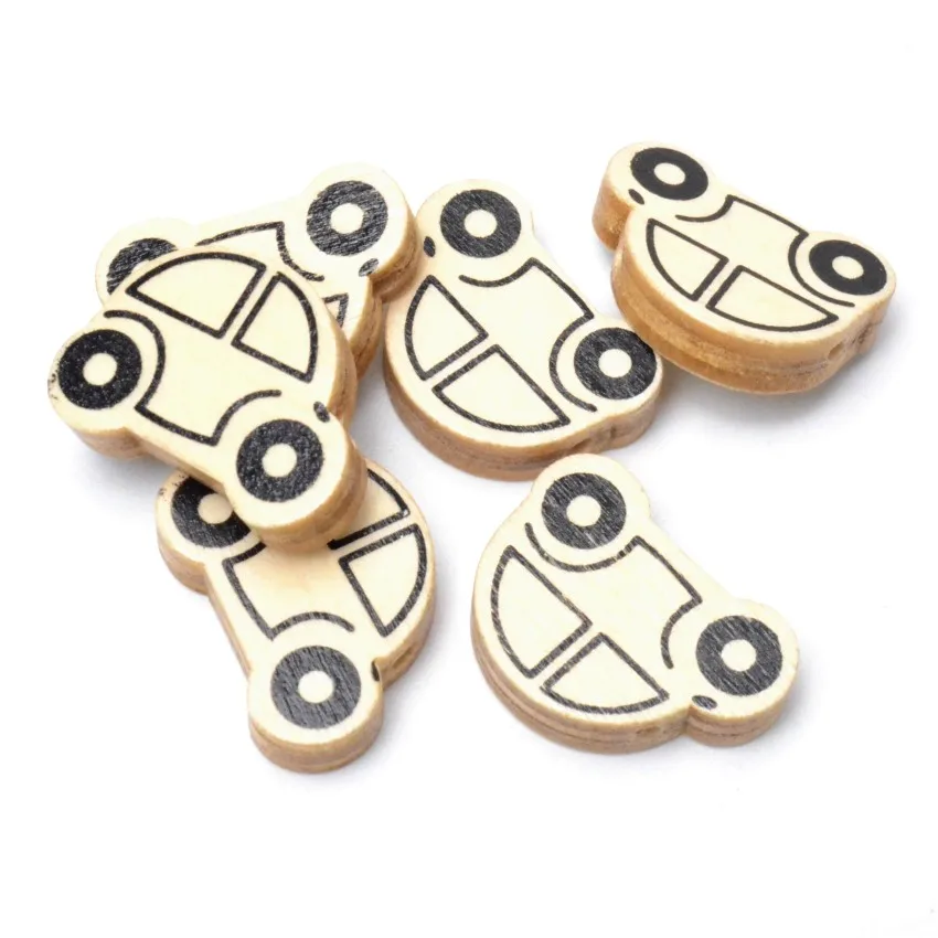 Необработанные деревянные бусины натурального цвета аксессуары ручной работы