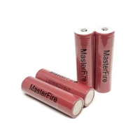 masterfire original 18650 3 7v icr18650he2 2500mah he2 battery high drain pulse 35a rechargeable lithium batteries point head