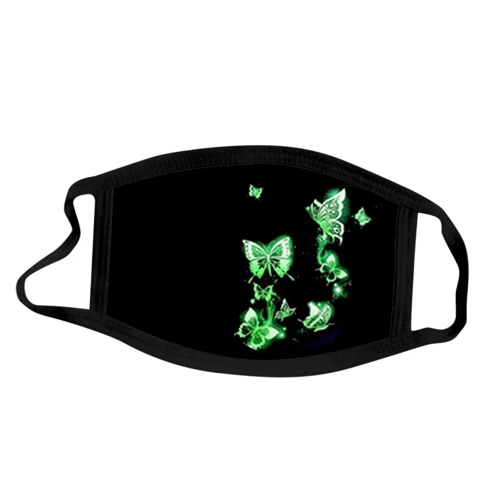 1/5 шт. унисекс черная хлопковая маска для губ многоразовый пылезащитный