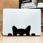 Наклейка для ноутбука с котенком Peeking, виниловая забавная наклейка на ноутбук MacBook Pro 16 дюймов Air Retina 11 12 13 15 дюймов