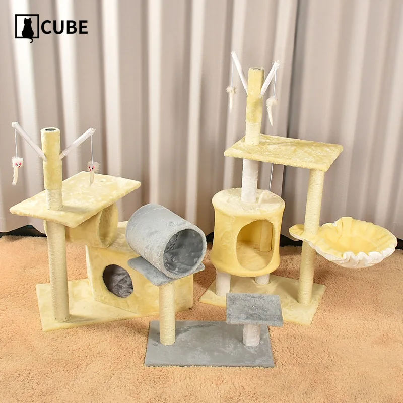 

Pet Climbing Frame Supplies Cat Scratching Board Cat Scratching Post Toy Cat Jumping PlatformTongtian Cat Shelf Kitty Supplies