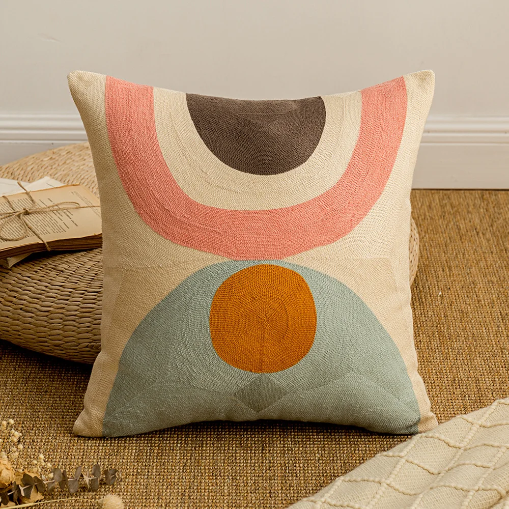 

Nordic Morandi Color Abstract Line Drawing Cushion Case Modern Abstract Art Sofa Throw Pillows Case Livingroom Decorative Pillow