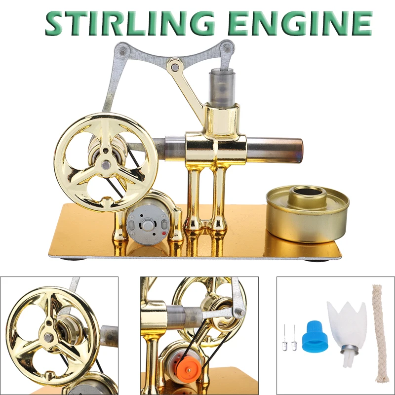 

1PC Stirling Engine Balance Engine Motor Model Heat Steam DIY Model Education Toy Gift Kids Craft Discovery Alternator Toys