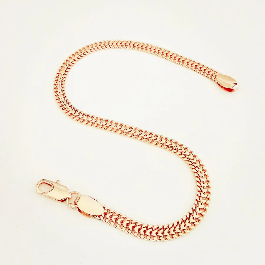 Роскошный элегантный браслет ювелирные изделия из золота 585 пробы новый дизайн