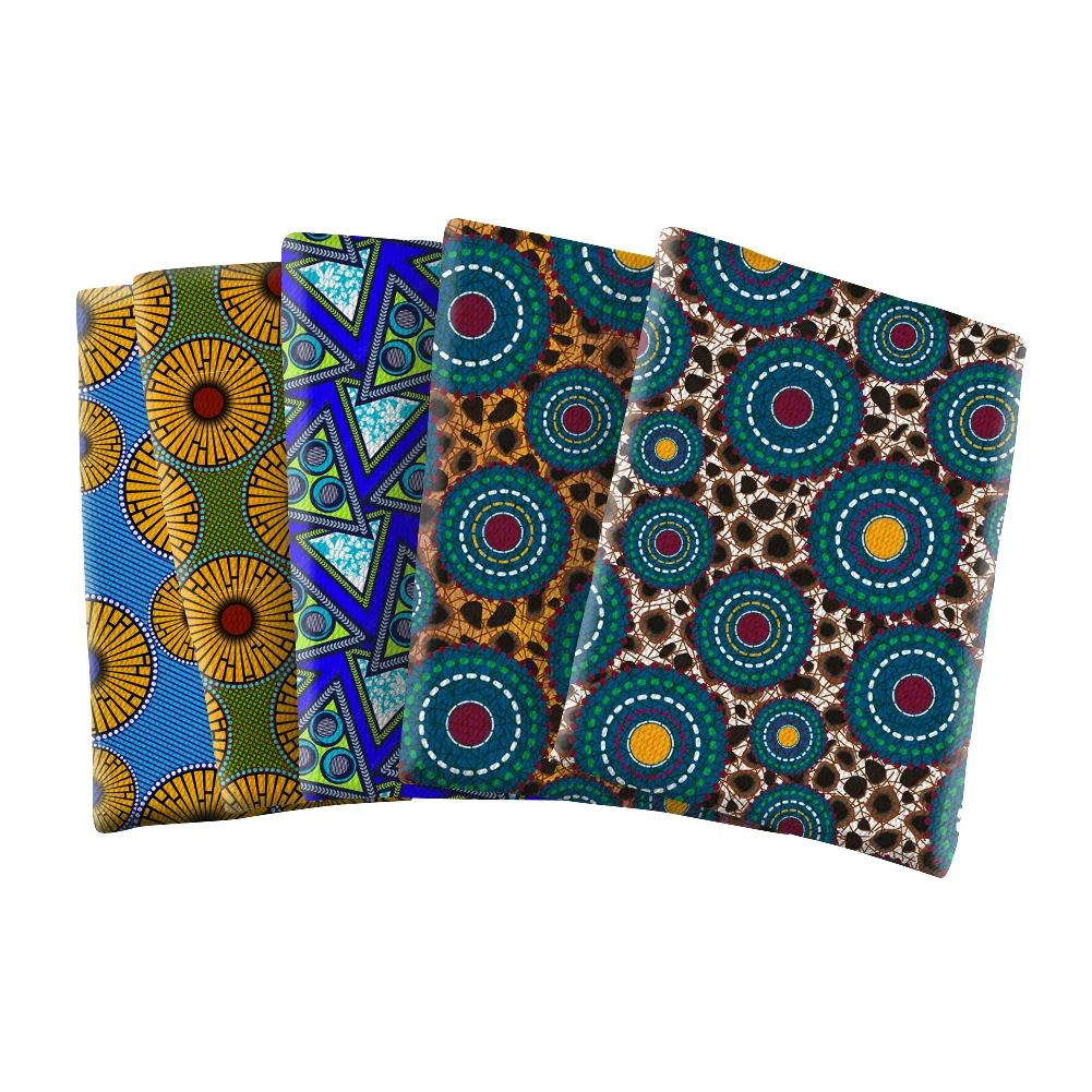 Африканская ткань Binta с цветочным принтом текстурированная пуля Ливерпуль 4