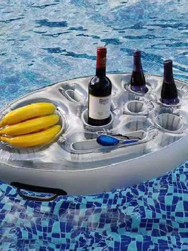 

Мини-подставка для воды, плавающая надувная подставка для чашки, плавающая игрушка для бассейна, летние игрушки для бассейна