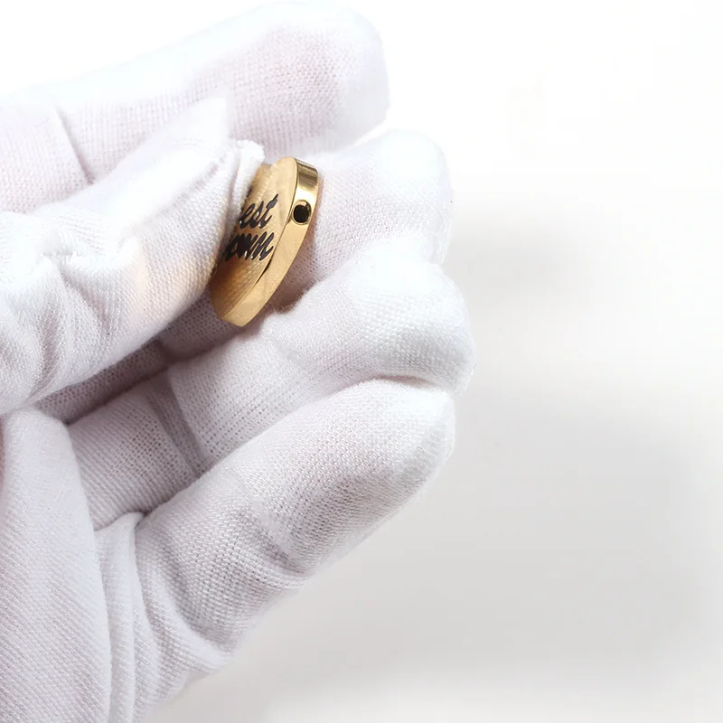 

5Pcs/Lot Mirror Polish Stainless Steel Best Mom Beads Charms For DIY Jewelry Making Necklace Bracelets Mother's Day Gift