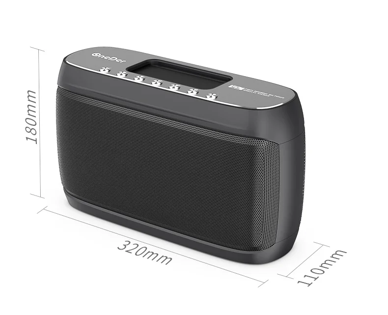 OneDer D1 bluetooth динамик HIFI с функцией DSP и супер бас беспроводной громкоговоритель 40
