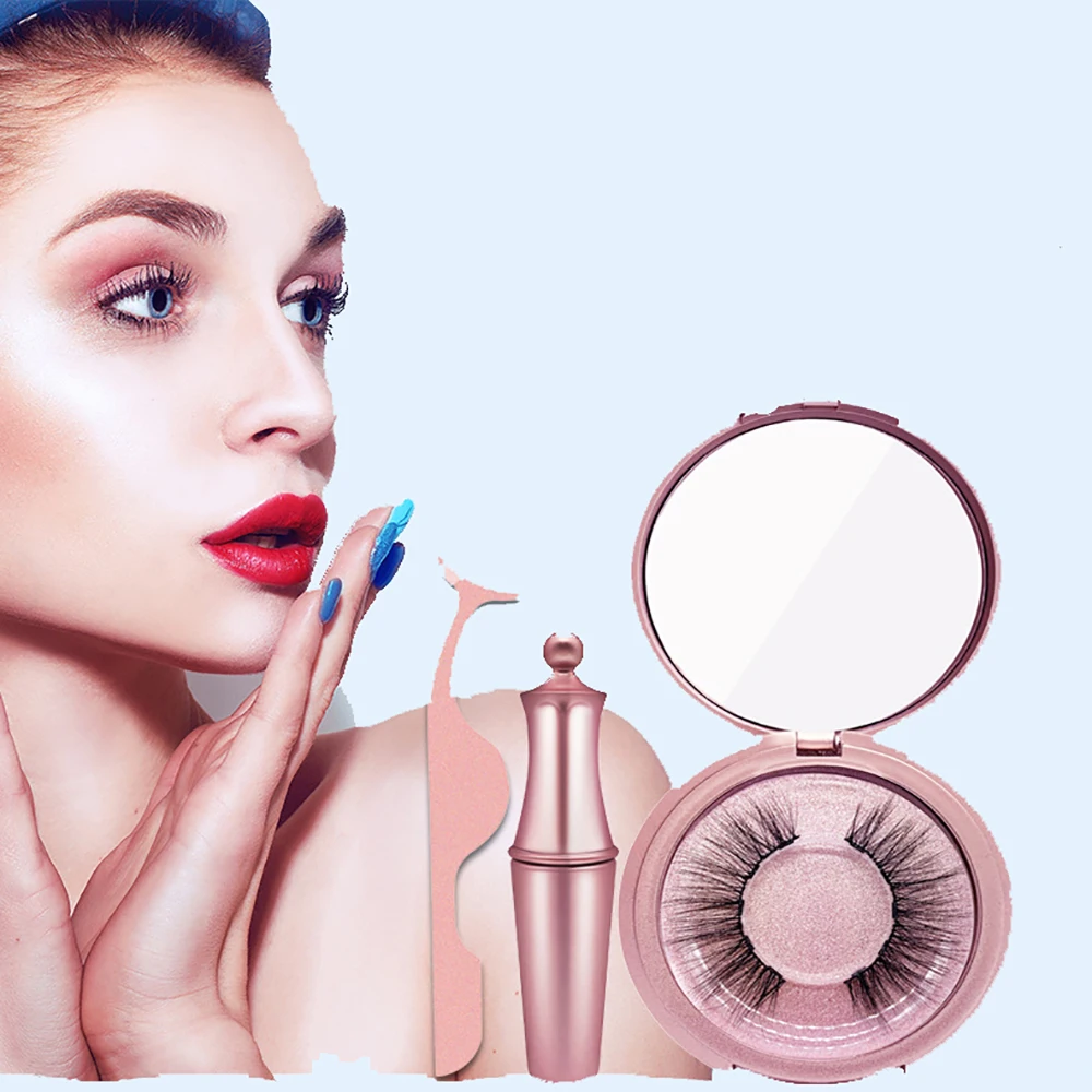 

Magnetic Eyeliner Magnetic Eyelash Set Magnet Eyeliner Beauty Makeup Tool 5 Magnetic 3D Magnetic Fake Eyelashes