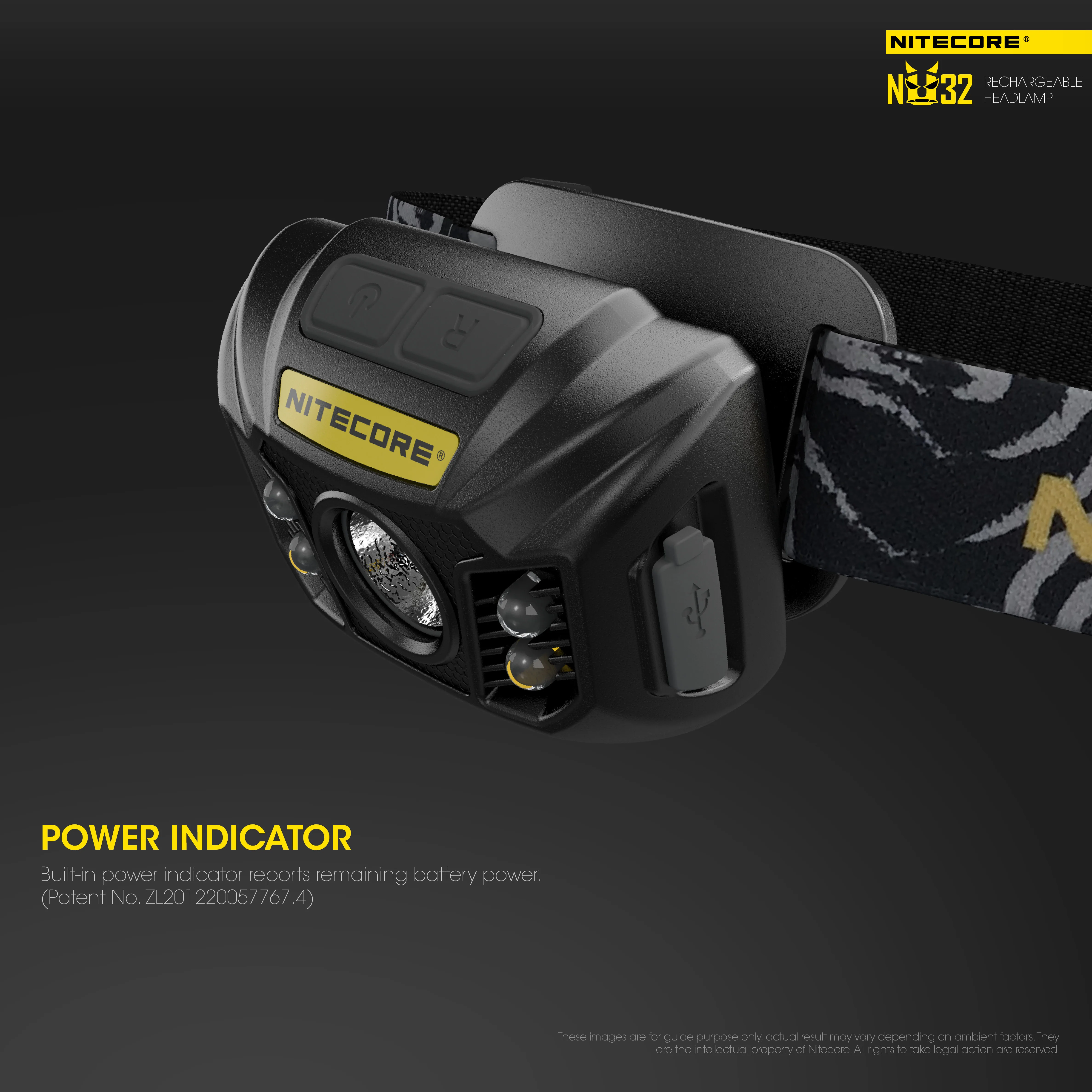 NITECORE NU32 фары 550 люмен Открытый Отдых Охота Поиск Trail Бег Светодиодная лампа для
