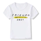 Лидер продаж 2021, футболки для мальчиков с изображением старых друзей, ТВ-шоу с лучшими друзьями, 2021, модная детская одежда, футболки для девочек в стиле Харадзюку