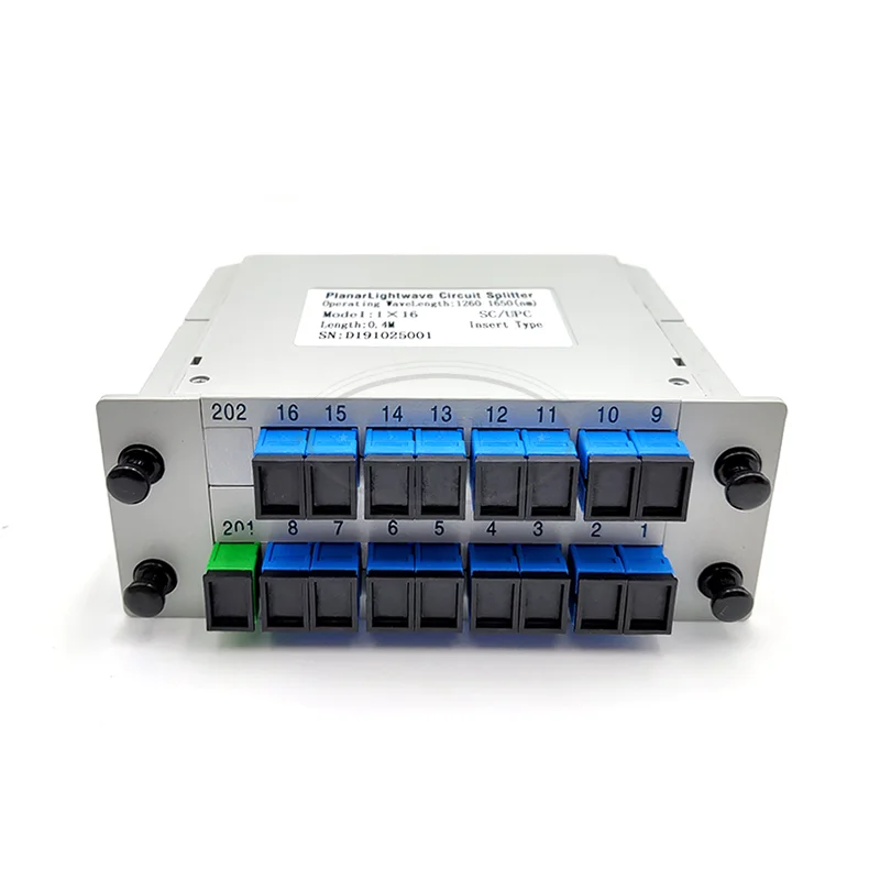 SC UPC PLC 1X16 волоконно оптический разветвитель FTTH с плоский тип волновой