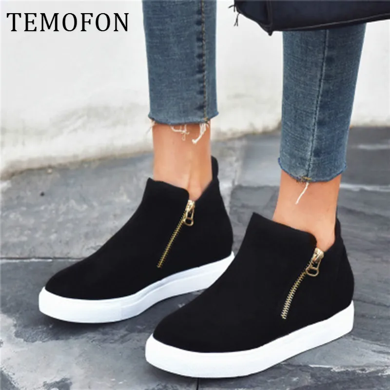 Женская обувь на плоской подошве кроссовки платформе женская повседневная