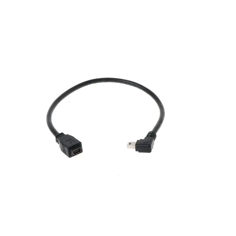 Мини USB 4-контактный штекер-гнездо 90 градусов Удлинительный кабель для MP3 GPS камеры