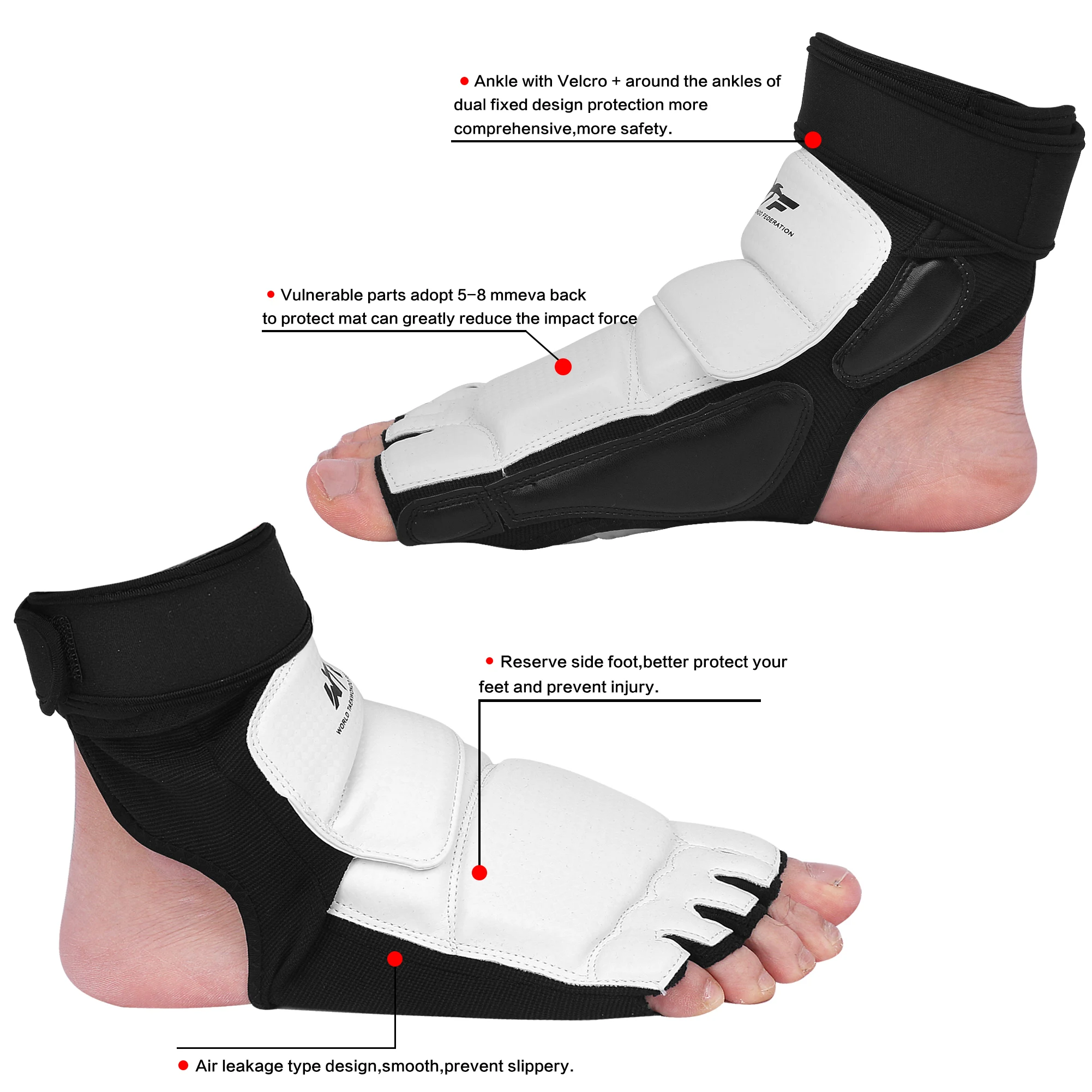 2021New Защита ног для занятий тхэквондо КТА официальный конкурентной борьбы защита