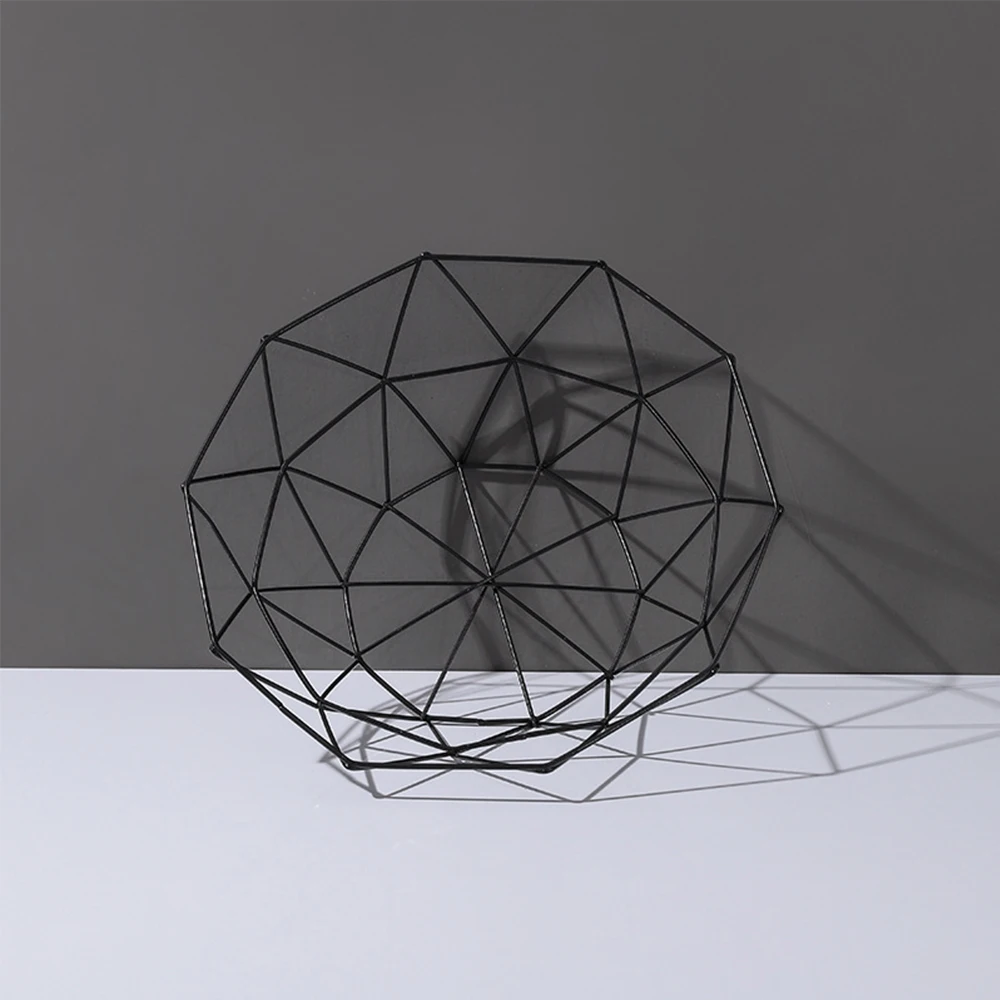 Корзина для фруктов контейнер чаша металлическая корзина из проволоки кухонная