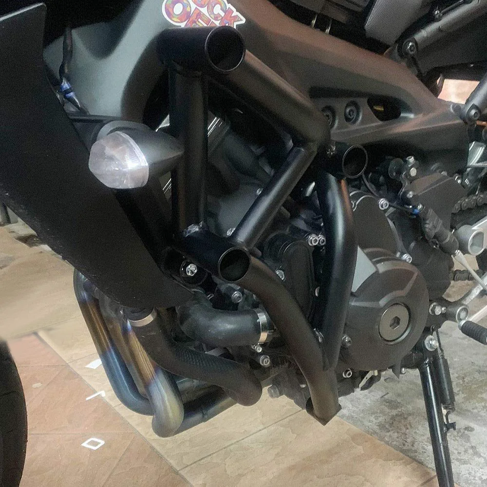 Черный трюковая клетка двигатель бампер Защита бампера слайдер протектор для