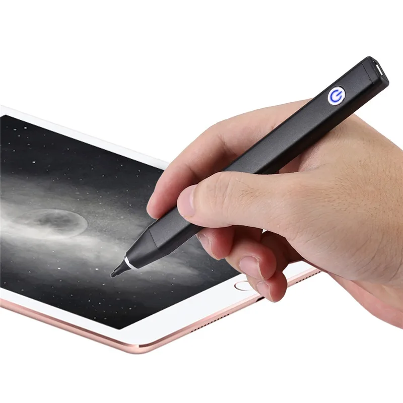 black HAWEEL 2,3 мм Сверхтонкий перо активный стилус iPhone стилус для iPhone/iPad наиболее совместимое и наиболее эффективное приложение - Цвета: black