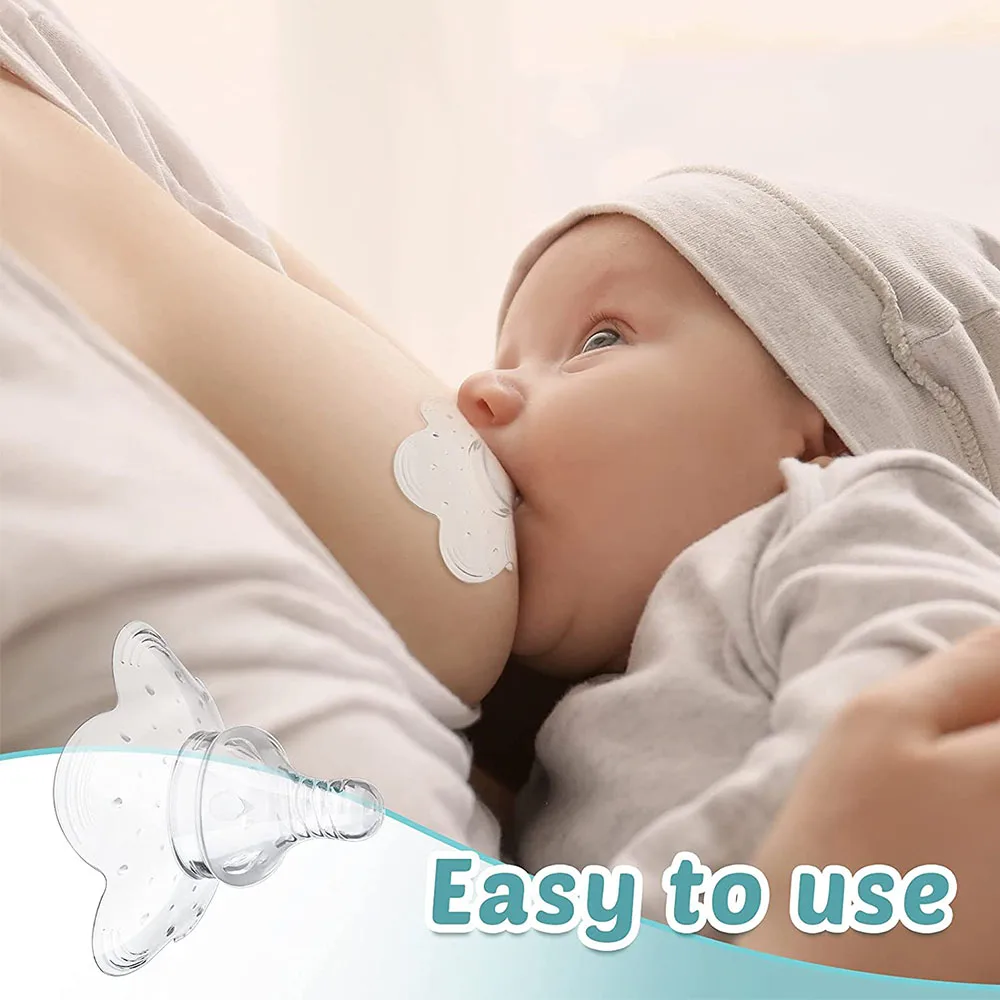 

Nipple Shield Assist Perfect for Nursing Mothers with Inverted & Sore Nipple with Carrying Case for Breastfeeding Mothers