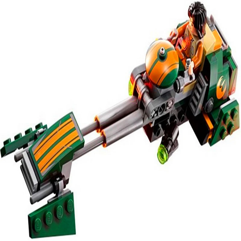 BELA 10369 Star Wars Rebels Эзра Спидер велосипед Строительные блоки Кирпич совместимый Technic 75090 Playmobil игрушки для детей