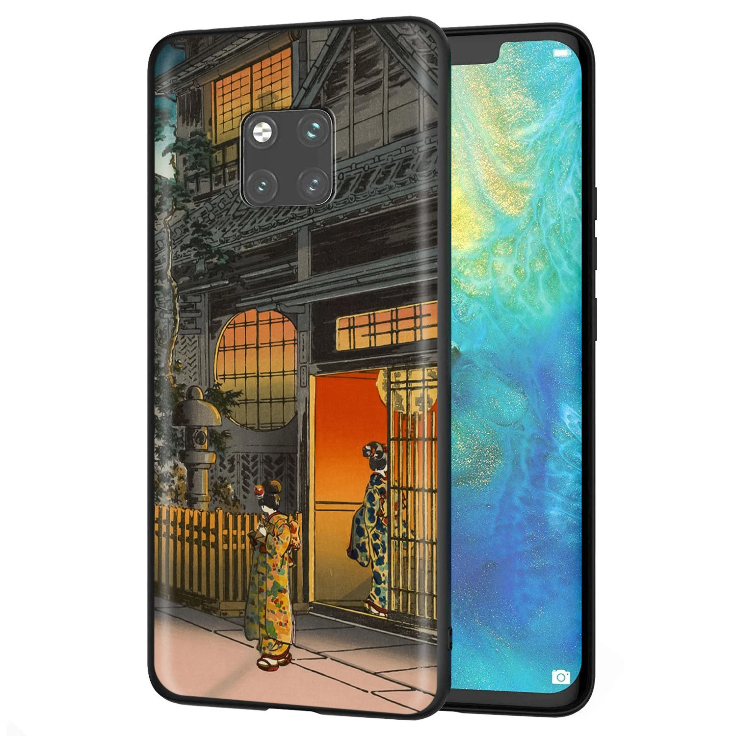 Силиконовый чехол YIMAOC Ukiyo-e для Huawei Mate 10 P8 P9 P10 P20 Lite Pro P Y7 Y9 Smart Mini 2017 2018 | Мобильные