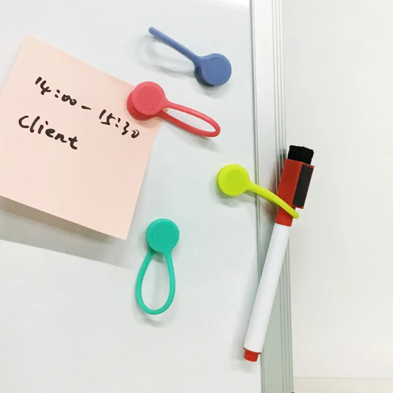 3Pcs/lots Silicone Magnetic Earphone Cord Winder Wire Cable Organizer Holder Magnet Headphones Cables Storage Clips | Дом и сад