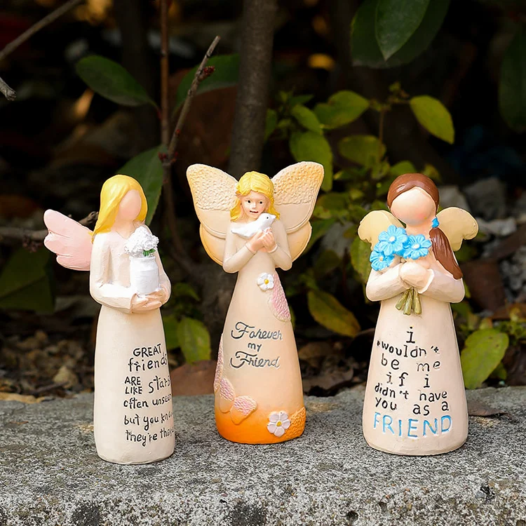 Friend Angel Figurine Christmas Good Desktop Ornaments Hand-Painted Figure Tabletop Home Decoration Gift | Дом и сад