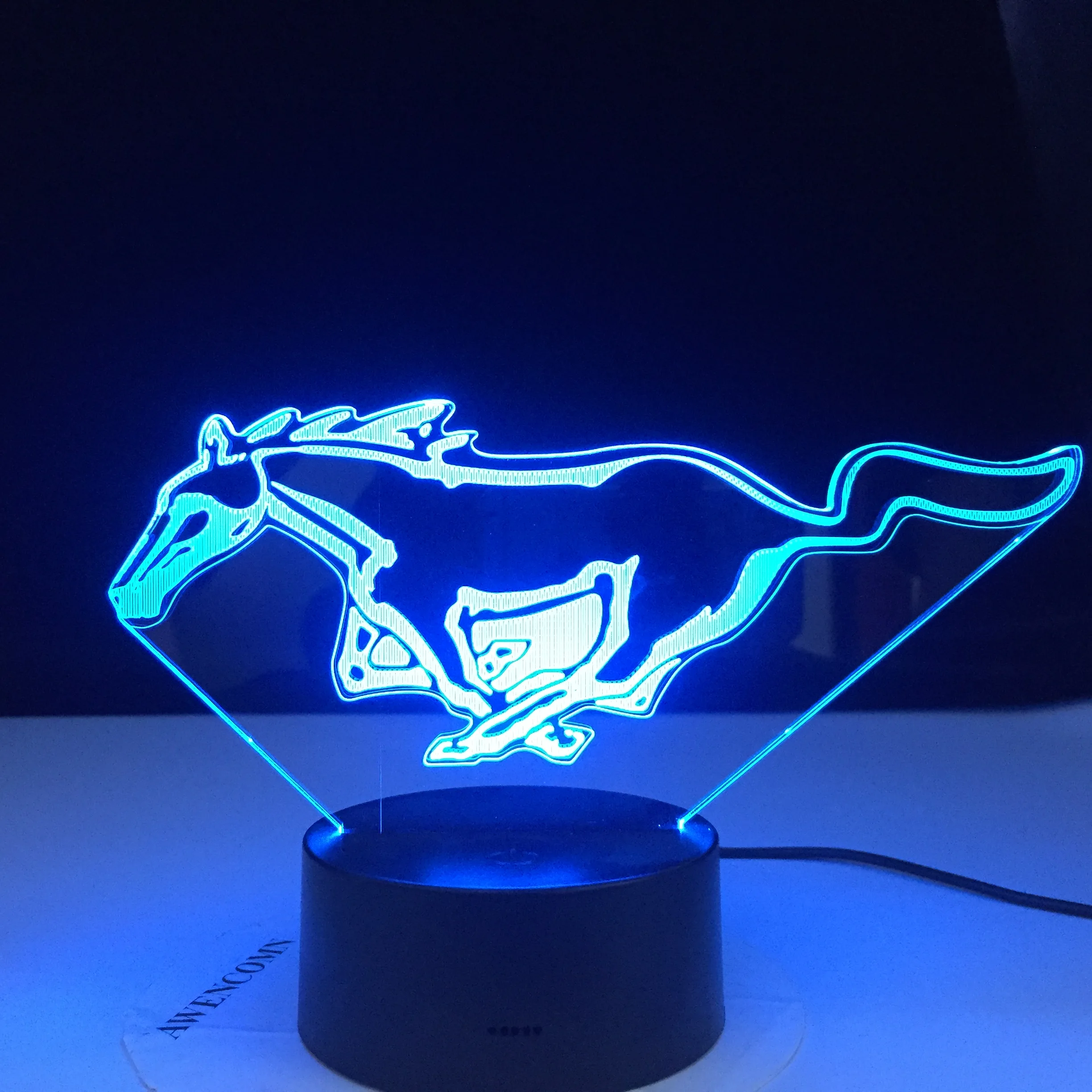 Светодиодный светильник для бега с лошадью меняющий цвет ночник USB новинка