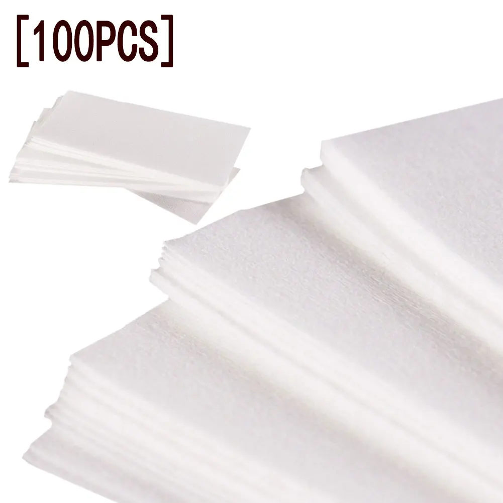 

100PCS Removal Body Facial Nonwoven Body Cloth Hair Remove Wax Paper Rolls High Quality Hair Removal Epilator Wax Strip Paper