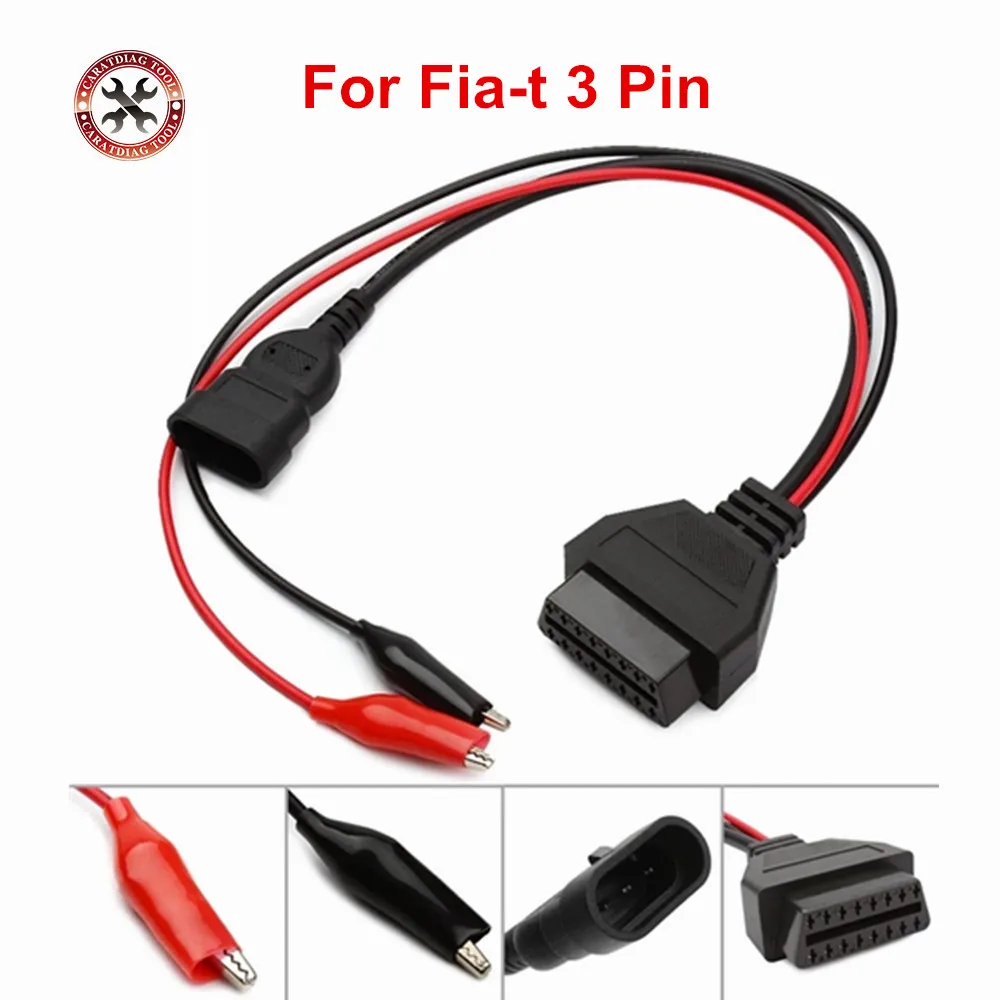 OBD OBD2 Авто кабель подходит f iat 3Pin OBDII 16Pin lfa L ancia DLC для Fiat 3 контактный Мужской до 16