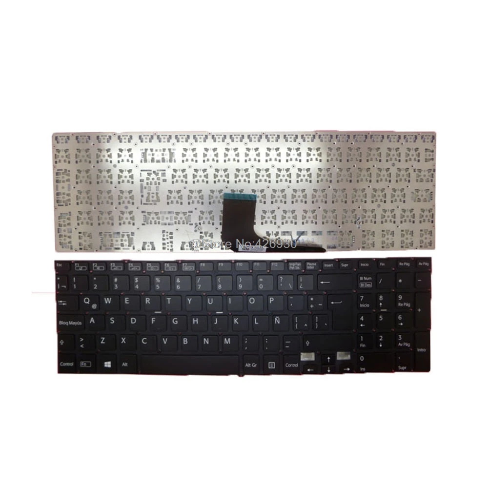 

Laptop Backlit LA Keyboard For SONY For VAIO SVF15A SVF15A17CLB 9Z.NACBQ.01E 149242361LA AEGD6L010103A Latin America black new