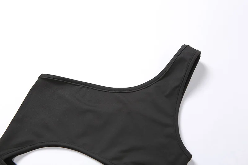 Женский комбинезон на одно плечо для фитнеса лето 2020 сексуальные открытые