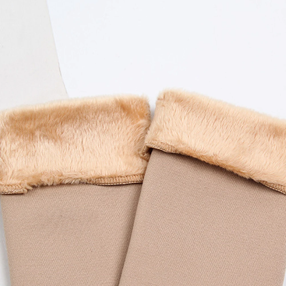 

Winter socks Women autumn and winter models in the tube thickening plus velvet warm flesh-colored snow socks winter snow socks w