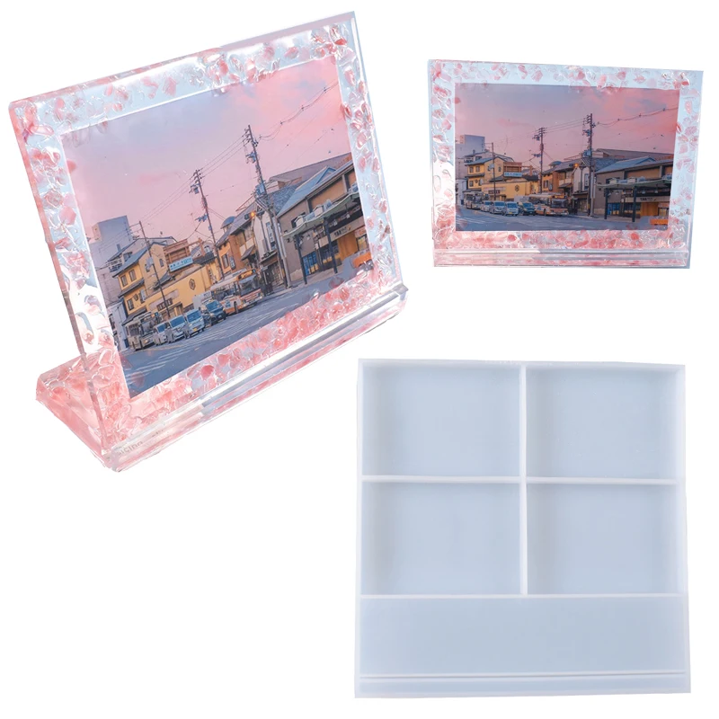 

Simple Photo Frame Mold Photo Frame Resin Mold DIY Standing Photo Holder Silicone Mold Epoxy Resin