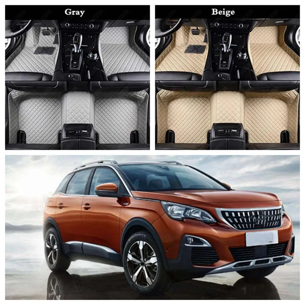 Автомобильные коврики для Peugeot 4008 5008 2008 301 408 308 206 508 607 407 207 3008 RCZ 307 Sw автомобильные