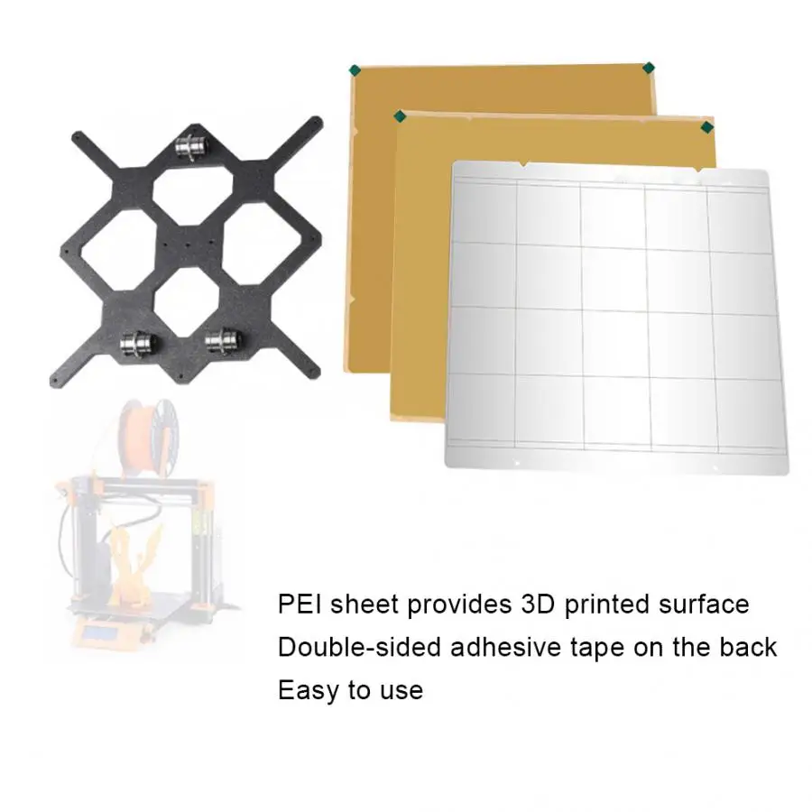 3d Принтер Горячая кровать MK52 стальная пластина + 2 шт пей Y линия опорная комплект