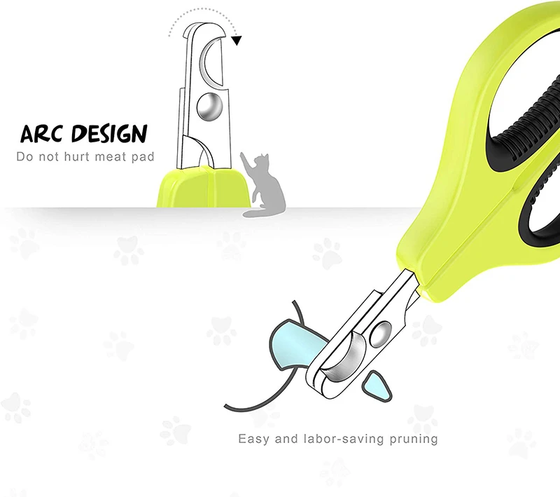 MESNUG профессиональный триммер для кошачьих ногтей Безопасный Удобный из