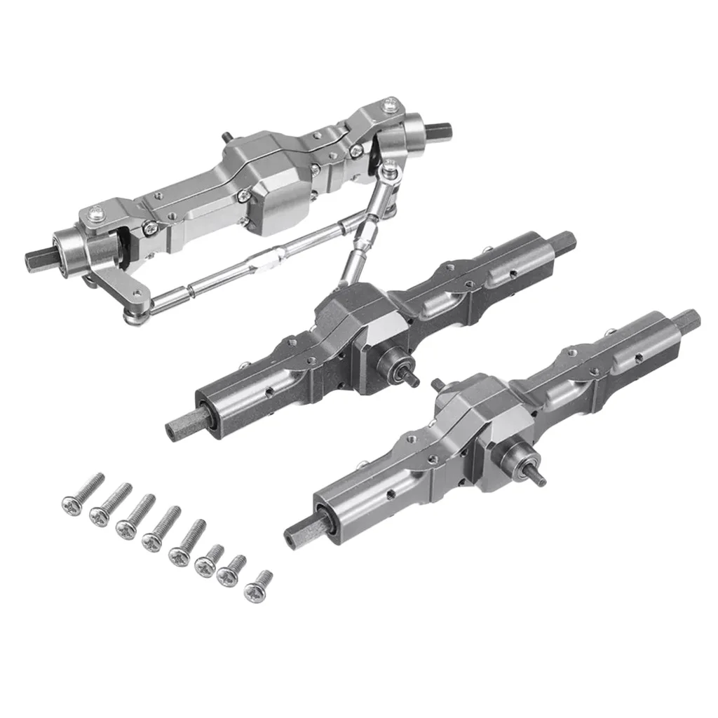

1/16 Scale 6WD RC Hobby Model Car Front Middle Rear Bridge Axles For RC Car