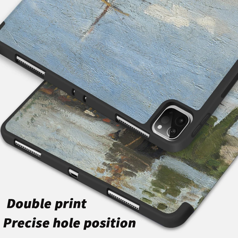 Чехол для iPad Air 45th Pro 10 5 11 12.9 трехскладной мягкий чехол с держателем ручки планшета