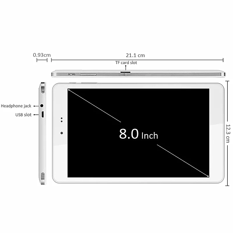 

Windows 10+ Android 4.4 Dual System Tablet PC 32-bit OS 8 inch CWI509 2GB+32GB 1920x1200IPS Z3736F QuadCore HDMI-compatible